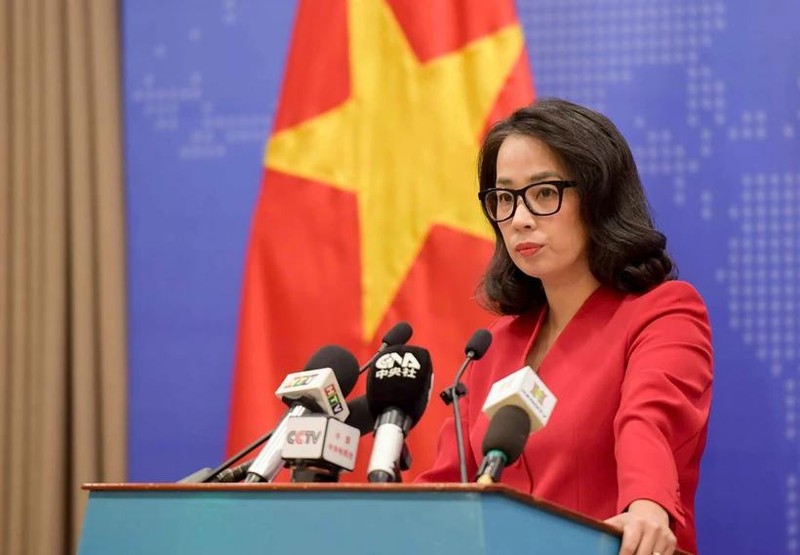 Spokeswoman of the Ministry of Foreign Affairs Pham Thu Hang.