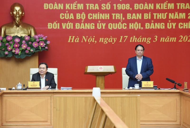 PM Pham Minh Chinh speaks at the event. (Photo: Tran Hai)