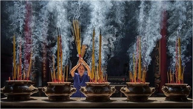"Ho Chi Minh City" by David Poey Cher Tay (Singapore) is one of the selected photos on display at a previous exhibition of "Vietnam Through the Lens of International Photographers".