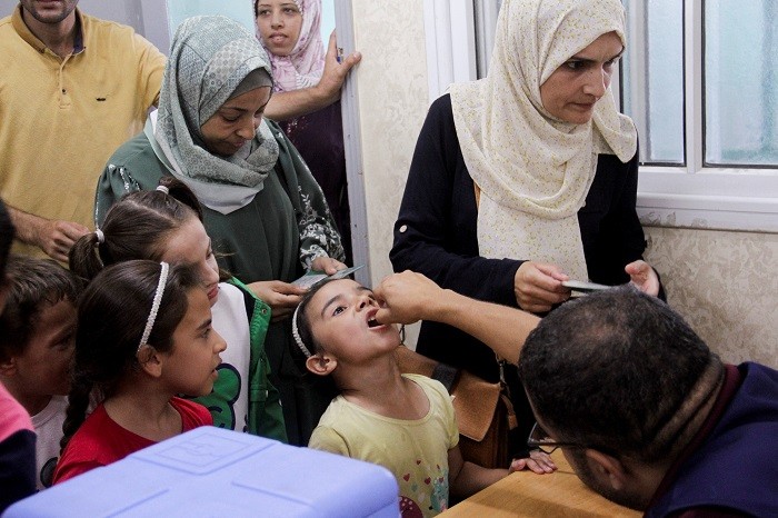 A campaign to vaccinate a final 200,000 children in north Gaza against polio began on Tuesday although health and aid officials said the operation was complicated by access restrictions, evacuation orders and shortages of fuel.