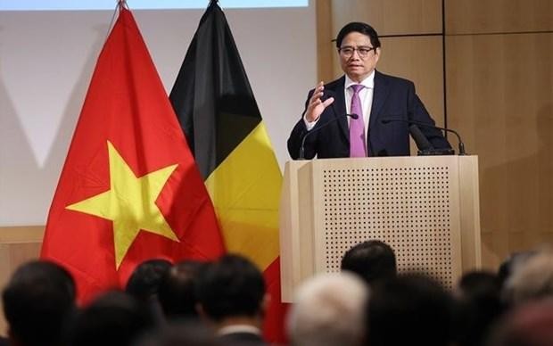 Prime Minister Pham Minh Chinh speaks at the forum (Photo: VNA)