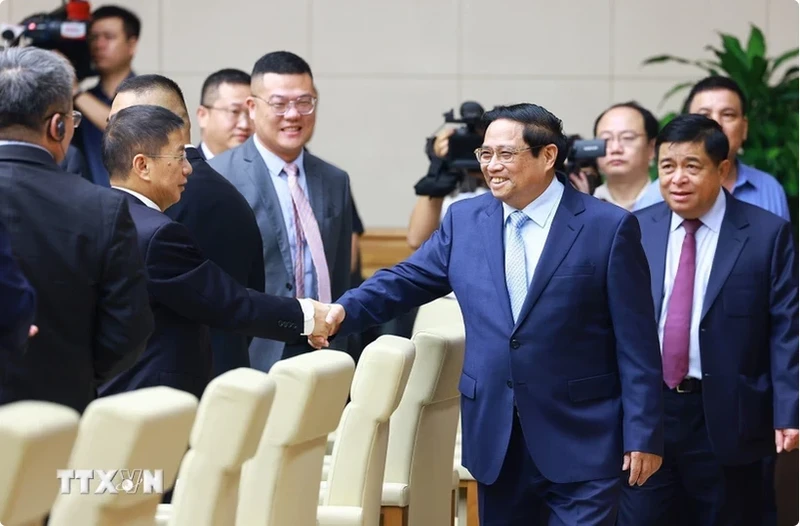 Prime Minister Pham Minh Chinh at the event. (Photo: VNA)