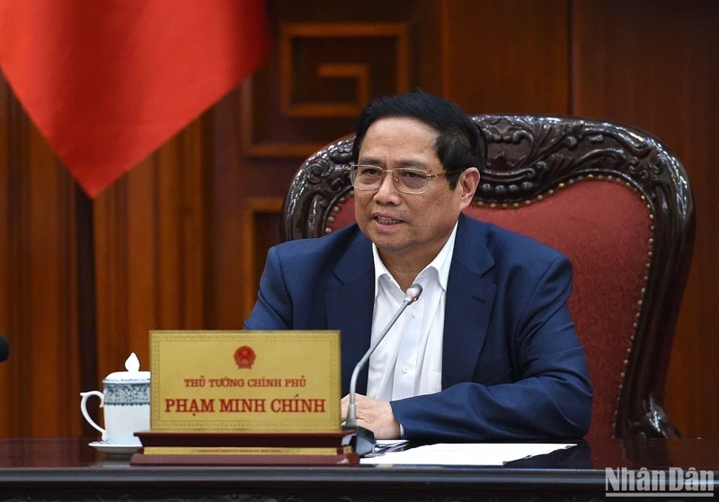 PM Pham Minh Chinh speaks at the meeting (Photo: NDO)