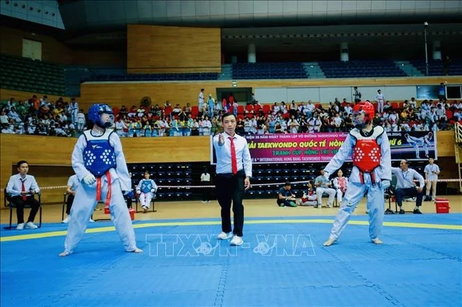 Hong Bang open int'l Taekwondo championship kicks off in Da Nang (Photo: VNA)