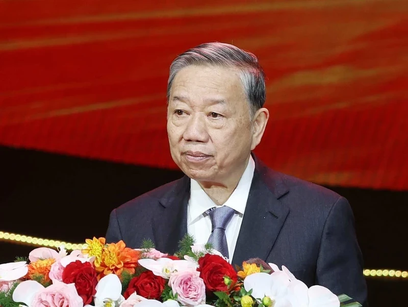 Party General Secretary To Lam addresses the forum (Photo: VNA)