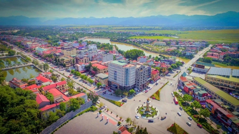 A corner of Dien Bien Phu City centre today. (Photo: LE LAN)
