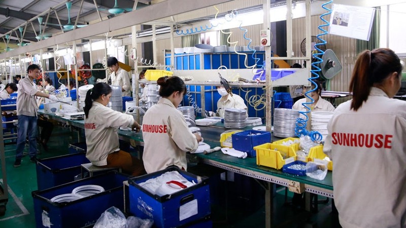 A production line of Sunhouse Group. (Photo: sunhouse.com.vn)
