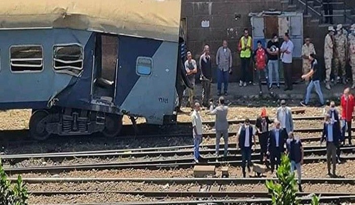 At least 40 injured in train collision in Egypt's Alexandria