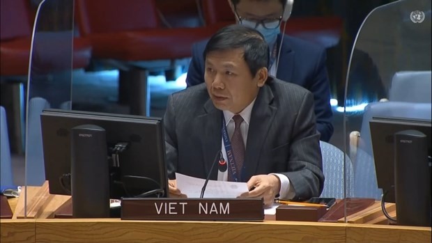 Ambassador Dang Dinh Quy, head of the Vietnamese Mission to the United Nations (UN), emphasised the need to build trust among the parties to accelerate the political process in Syria. (Photo: VNA)