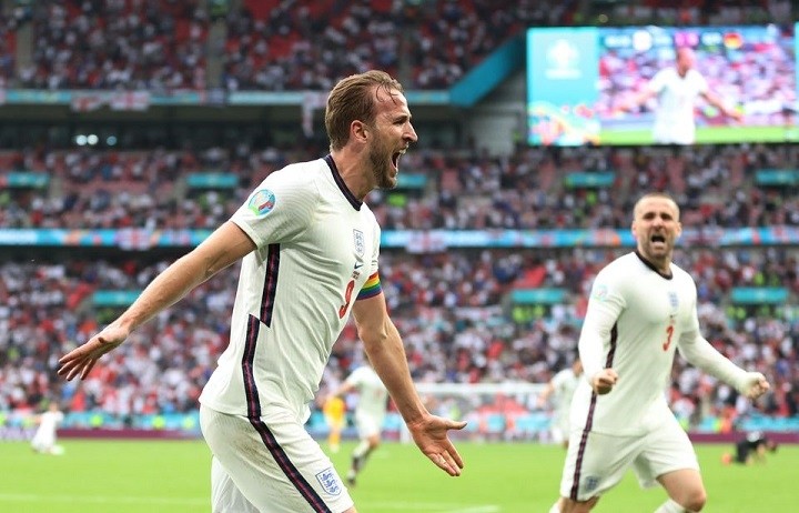 Soccer Football - Euro 2020 - Round of 16 - England v Germany - Wembley Stadium, London, Britain - June 29, 2021 England's Harry Kane celebrates scoring their second goal. (Photo: Reuters)