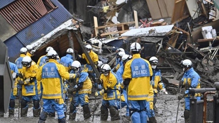 Prime Minister Suga Yoshihide told reporters that police, firefighters and members of the military were doing all they could to aid the search.