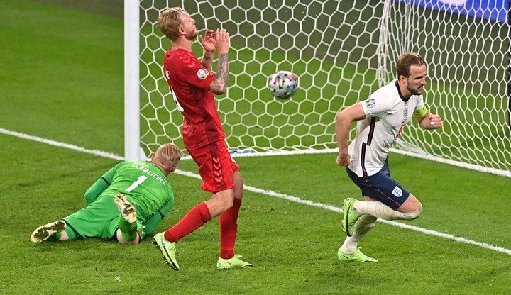 Soccer Football - Euro 2020 - Semi Final - England v Denmark - Wembley Stadium, London, UK - July 7, 2021 England's Harry Kane celebrates scoring their second goal. (Photo: Reuters)
