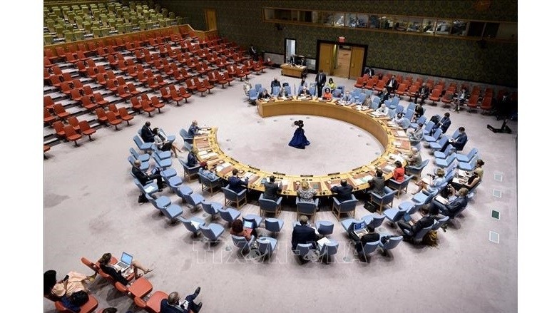 A meeting of the UN Security Council in New York on June 30, 2021. (Photo: VNA)