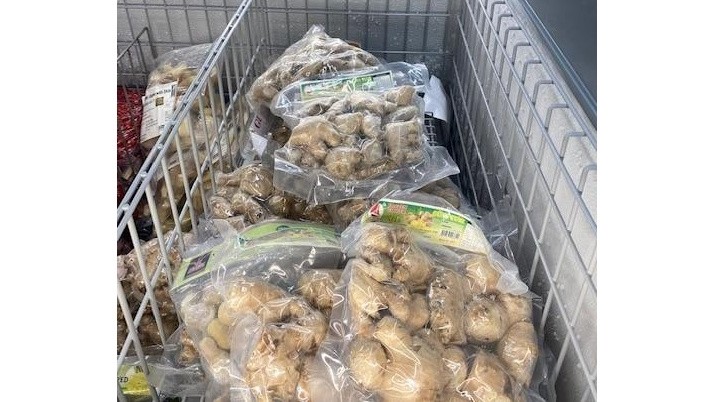 Vietnamese ginger hits the shelves at a supermarket in Haymarket, Sydney.