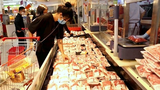 Vietnam imported about 70,000 tonnes of pork and pork products in the first six months of 2021. (Photo: VNA)