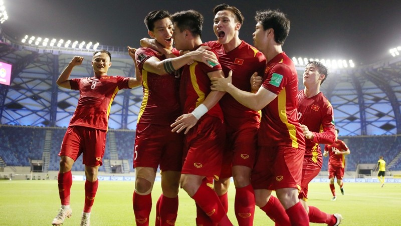 The Vietnamese team have been allowed to play their home matches in the country instead of neutral grounds in the third round of the 2022 FIFA World Cup Asian Qualifiers. (Photo: VFF)
