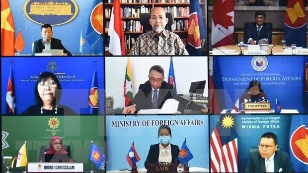 The 18th dialogue between ASEAN and Canada takes place virtually on July 13 (Photo: VNA)