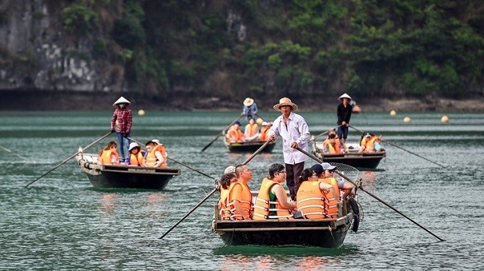 Tours to Lan Ha Bay in Hai Phong City are favourite before the fourth outbreak of COVID-19 epidemic. (Photo: Kieu Duong)