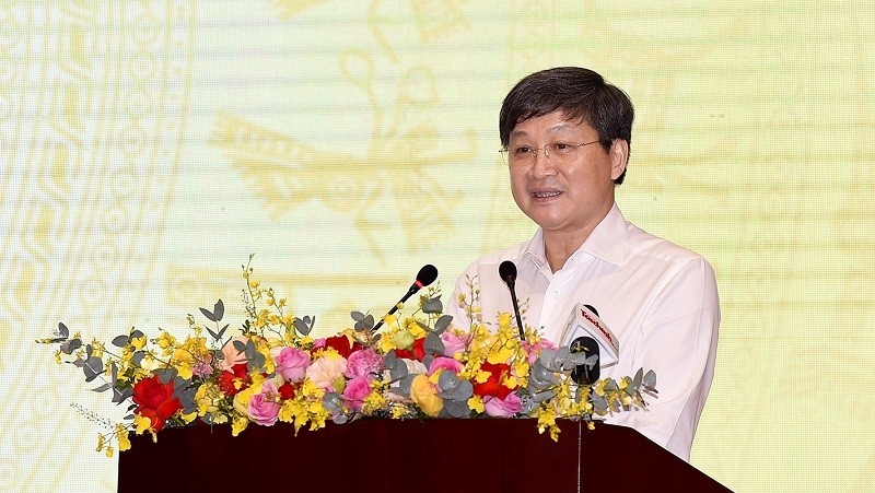 Deputy PM Le Minh Khai speaking at the conference (Photo: VGP)