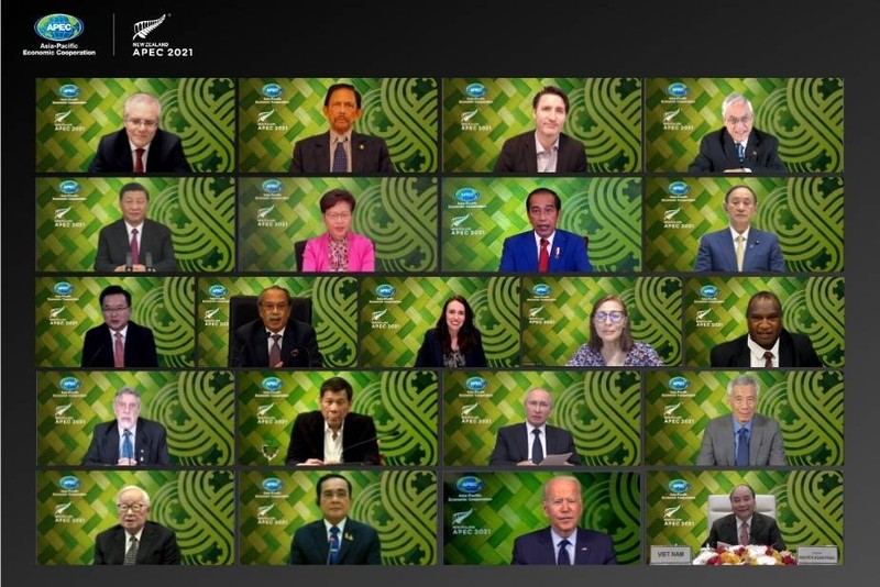 APEC leaders gather for a special virtual meeting on COVID-19 response and recovery efforts organized by New Zealand Prime Minister Jacinda Ardern (Photo: APEC website)