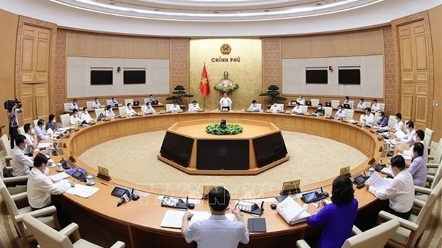 At the regular Government meeting in June 2021 (Source: VNA)