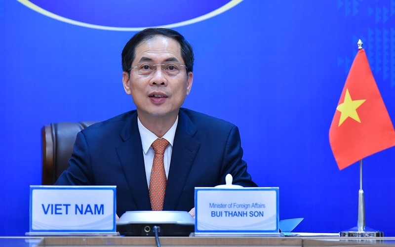 Foreign Minister Bui Thanh Son at the event (Photo: Ministry of Foreign Affairs)