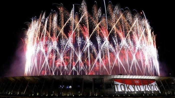 Fireworks during the opening ceremony of the 2020 Tokyo Olympics. (Photo: Reuters)