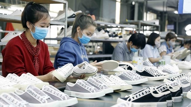 Workers at Ha Tay Chemical Weave Co. Ltd in Hanoi. (Photo: VNA)