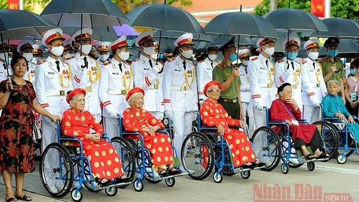 Vietnamese heroic mothers at an honouring event in 2020 in Hanoi. (Photo: NDO/Dang Khoa)