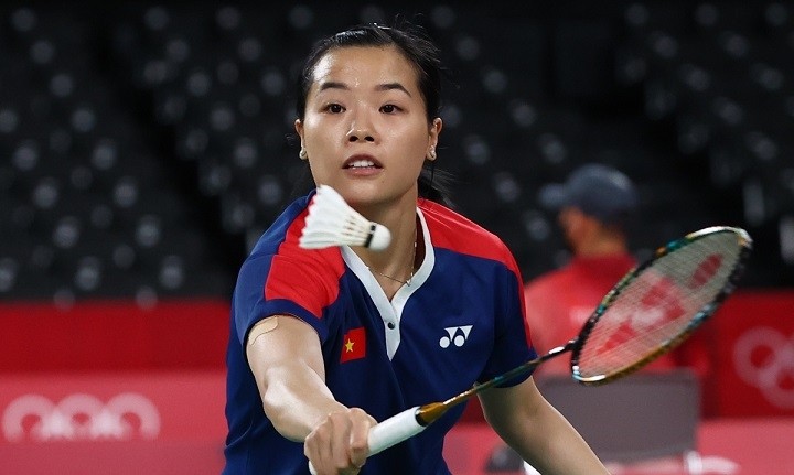 Vietnamese badminton player Nguyen Thuy Linh finishes second in the women's singles Group P at Tokyo 2020. 