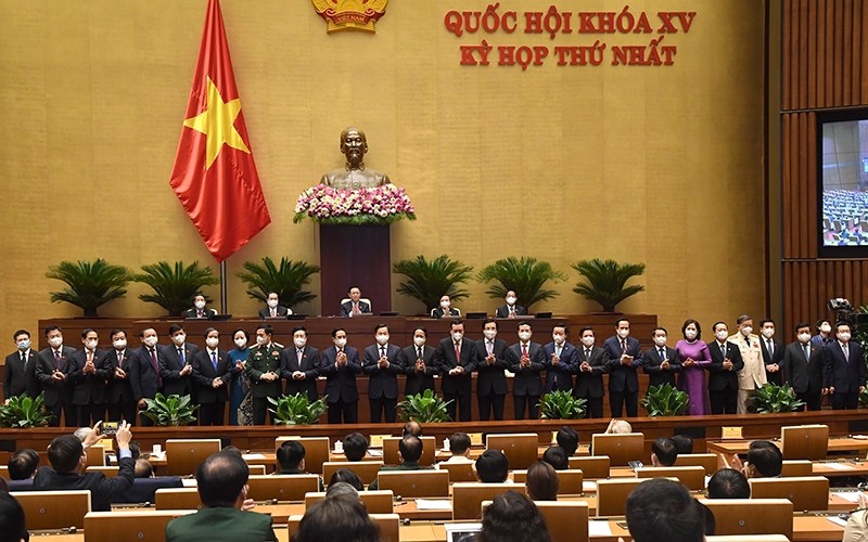 The 18 ministers and four other members of the Government for the 2021-2026 tenure. (Photo: DUY LINH/NDO)