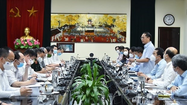 Minister of Foreign Affairs Bui Thanh Son speaks at the meeting (Photo: VNA)