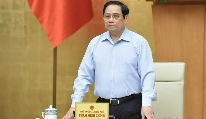 PM Pham Minh Chinh speaking at the meeting. (Photo: NDO)