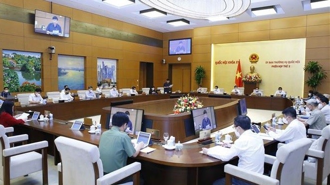 The NA Standing Committee's ongoing second meeting. (Photo: VNA)