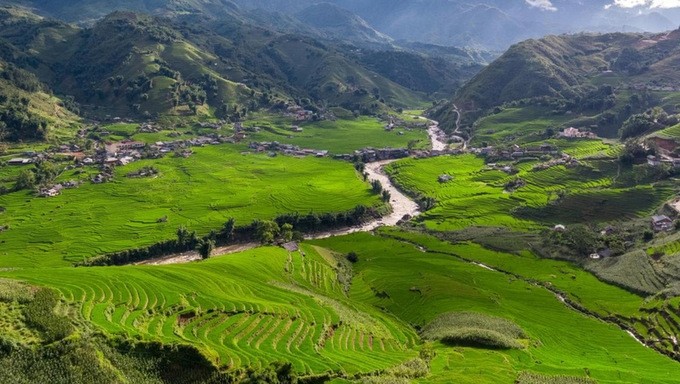 The natural beauty of Sapa always attracts tourists who love photography. (Photo: NDO)