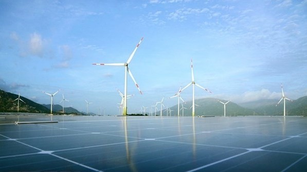 A solar and wind power project in Ninh Thuan province (Photo: VNA)