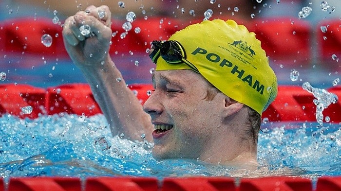 An emotional Ben Popham celebrates his win in the men's 100m freestyle S8, Australia fourth gold on day one. (Photo: OIS)