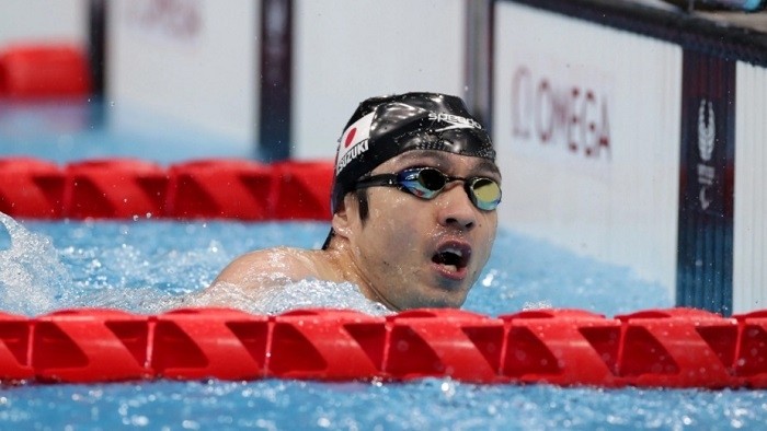 Suzuki Takayuki of Team Japan finishes to win the gold medal after competing in the Men's 100m Freestyle S4 final on day 2 of the Tokyo 2020 Paralympic Games at the Tokyo Aquatics Centre in Tokyo on August 26, 2021. (Photo: Getty Images)
