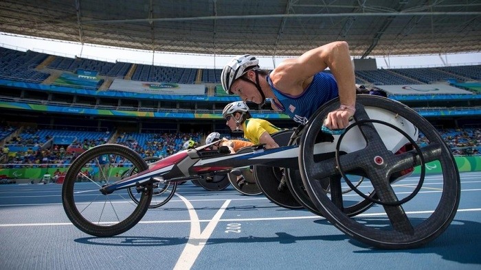 Winner of seven Paralympic gold medals, American Tatyana McFadden is one of the greatest female wheelchair racers of all time. (Photo: OIS)