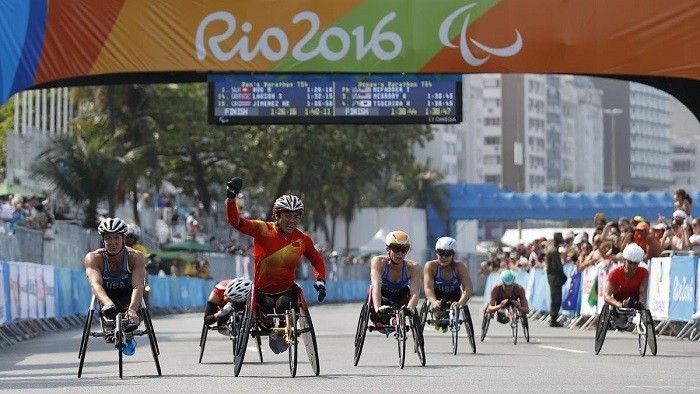 The T54 marathon is among the events scheduled for this Sunday, last day of the Games. (Photo: IPC)