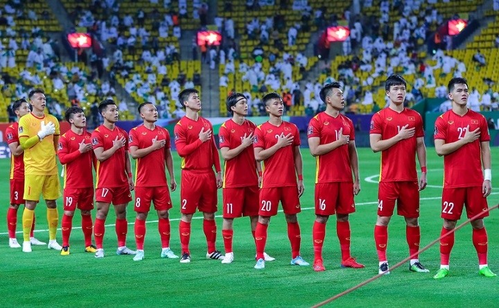 The Vietnamese men's national football team. (Photo: VFF)