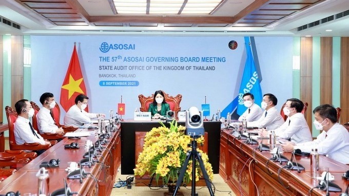 An overview of the 57th ASOSAI Governing Board Meeting (Photo: VNA) 
