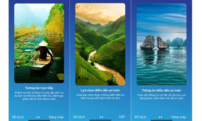 The “Vietnam safe travel” app (Photo: NDO)