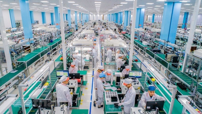 An electronics manufacturing facility at the Hoa Lac High-tech Park in Hanoi (Photo: VNA)