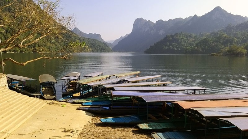 A corner of Ba Be Lake in Bac Kan province. (Photo: baobackan.com.vn)