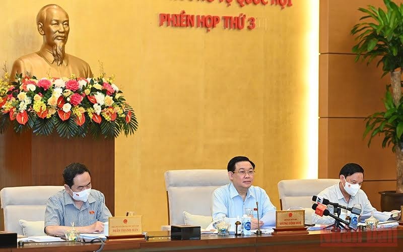 The meeting of the National Assembly Standing Committee (Photo: Duy Linh)