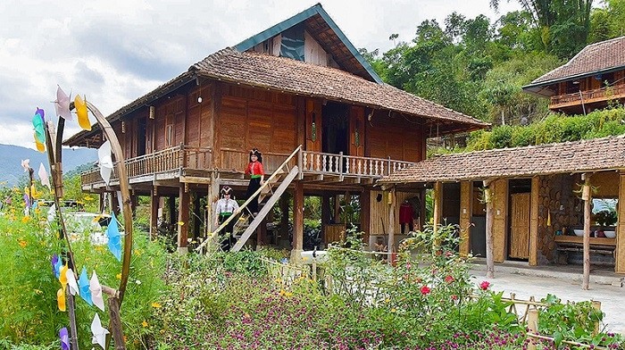 A homestay in Che Can Village, Muong Phang Commune, Dien Bien Phu City, Dien Bien Province. (Photo: Minh Ha)