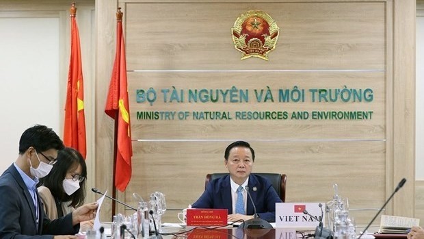 Vietnamese Minister of Natural Resources and Environment Tran Hong Ha. (Photo: baotainguyenmoitruong.vn)