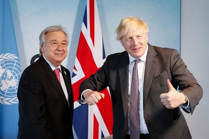 UK Prime Minister Boris Johnson and U.N. Secretary-General António Guterres hosted a roundtable of world leaders on Monday to address major gaps on emissions targets and climate finance.