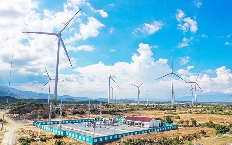 Wind power project No.5 Ninh Thuan was put into commercial operation on September 21.